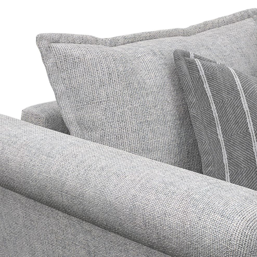 Milldale Armchair in  Milo Silver Fabric with Grey Scatters 6
