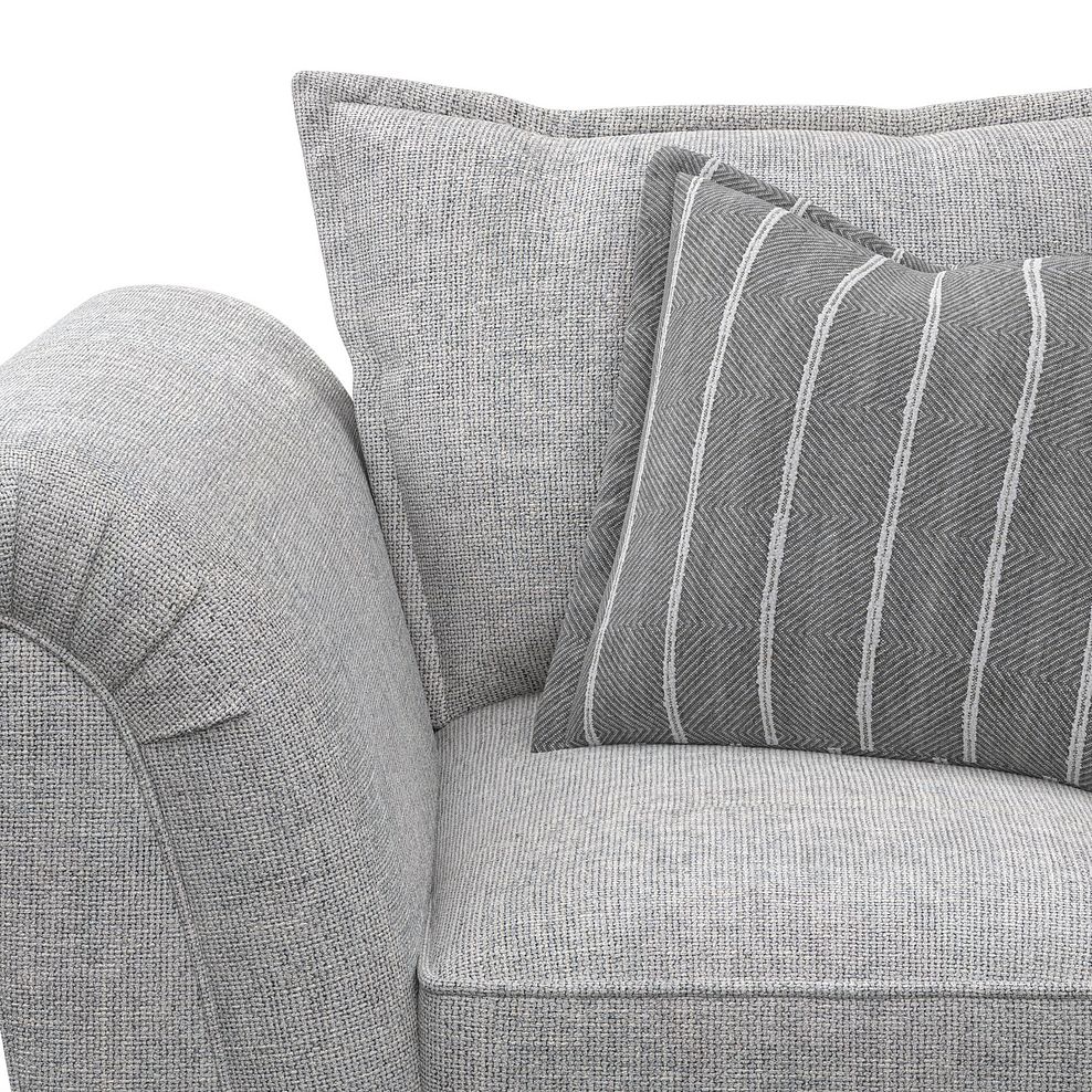 Milldale Armchair in  Milo Silver Fabric with Grey Scatters 7