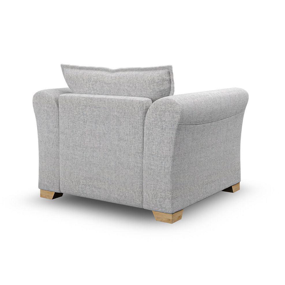 Milldale Armchair in  Milo Silver Fabric with Grey Scatters 5
