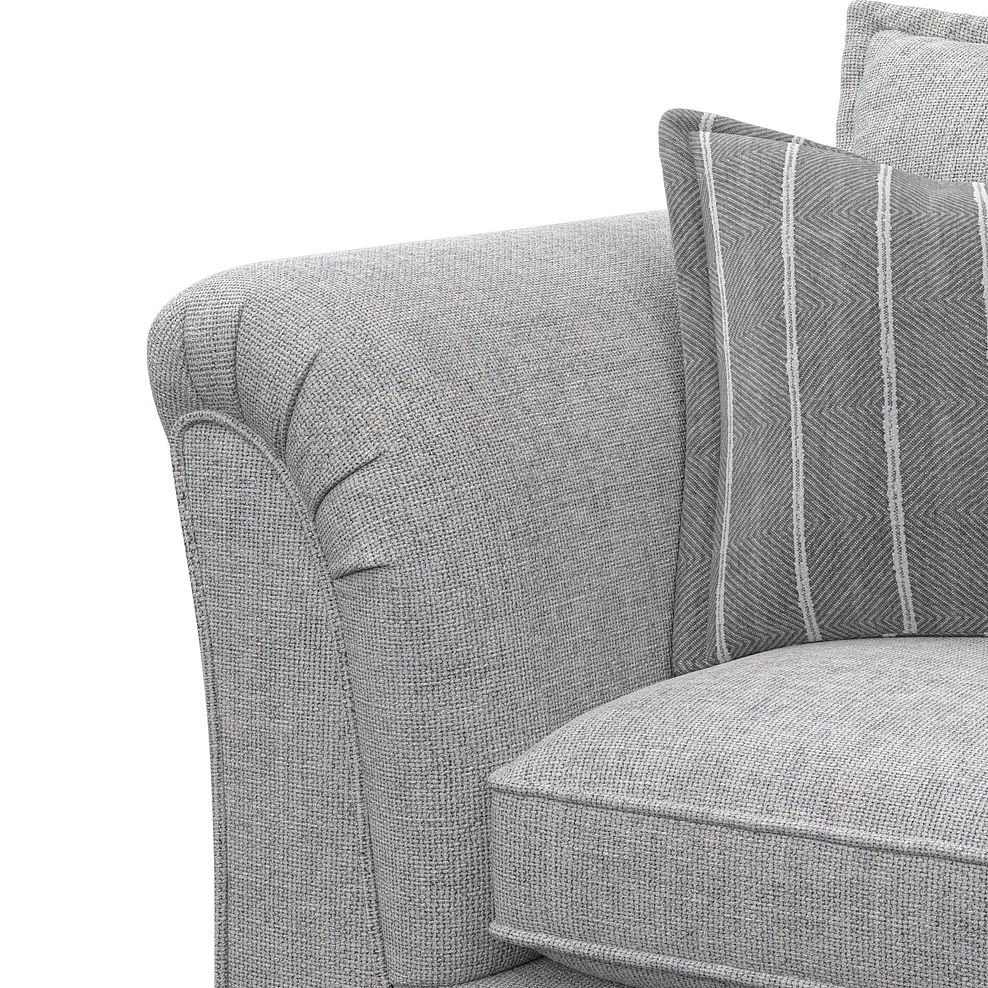 Milldale Armchair in  Milo Silver Fabric with Grey Scatters 10