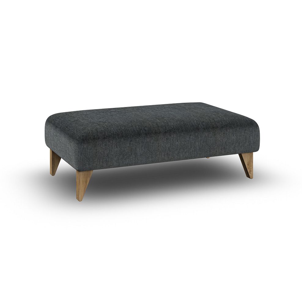 Milldale Footstool in Garda Carbon Fabric 1
