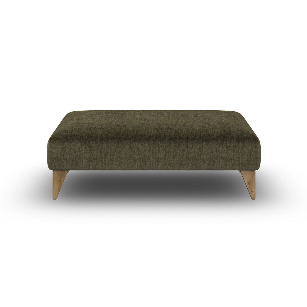 Milldale Footstool in Garda Seaweed Fabric 2