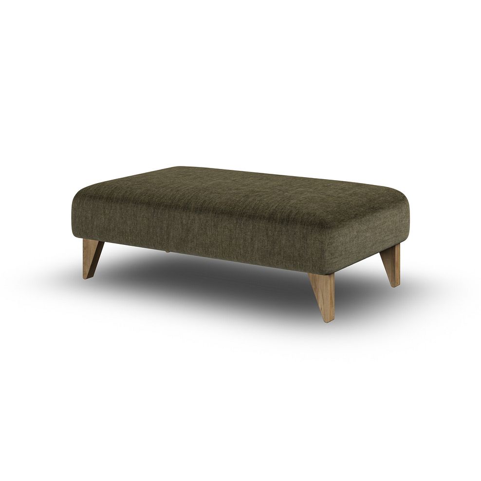 Milldale Footstool in Garda Seaweed Fabric 3