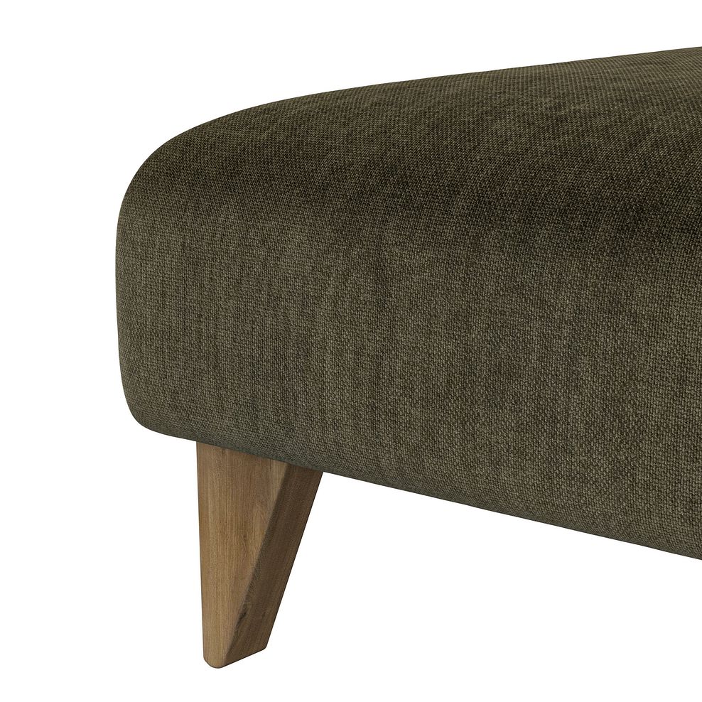 Milldale Footstool in Garda Seaweed Fabric 7