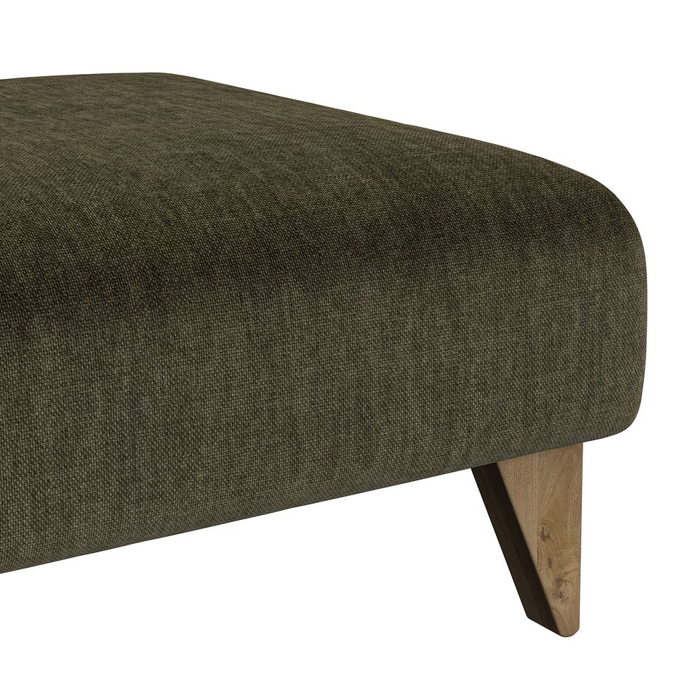 Milldale Footstool in Garda Seaweed Fabric 8