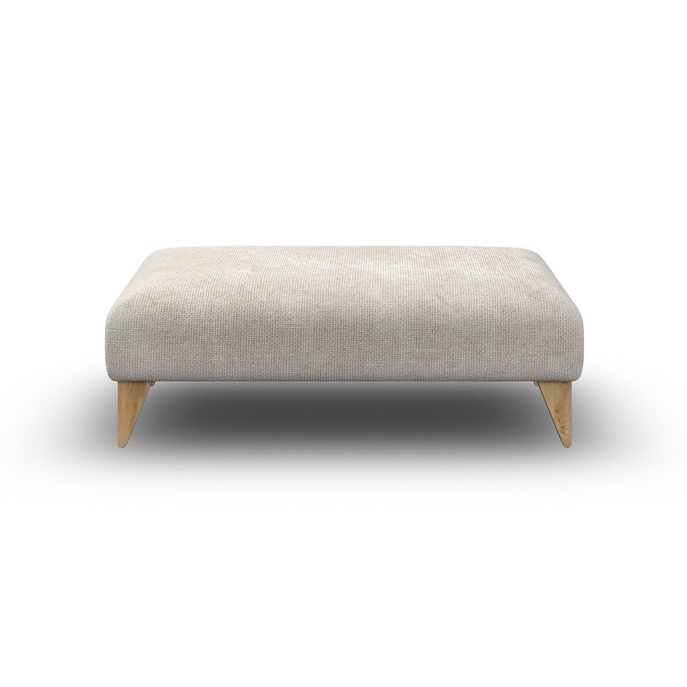Milldale Footstool in Milo Cream Fabric 2