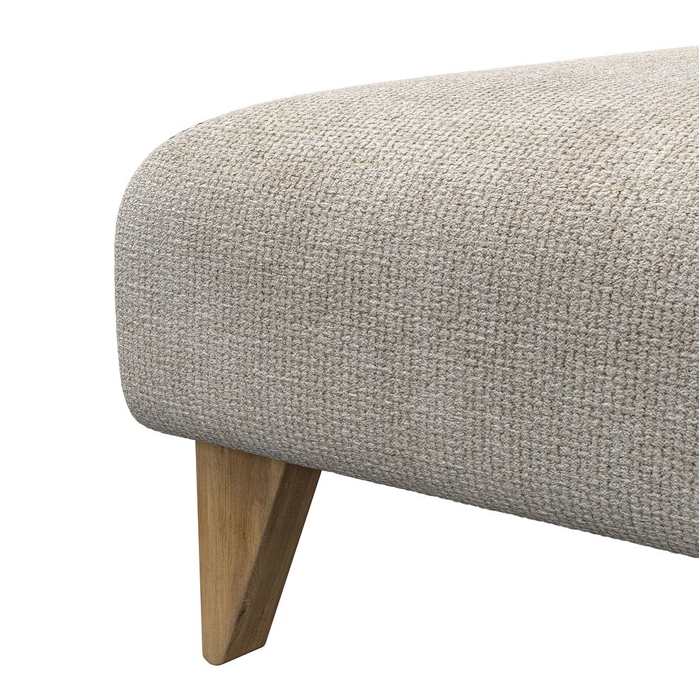 Milldale Footstool in Milo Cream Fabric 7