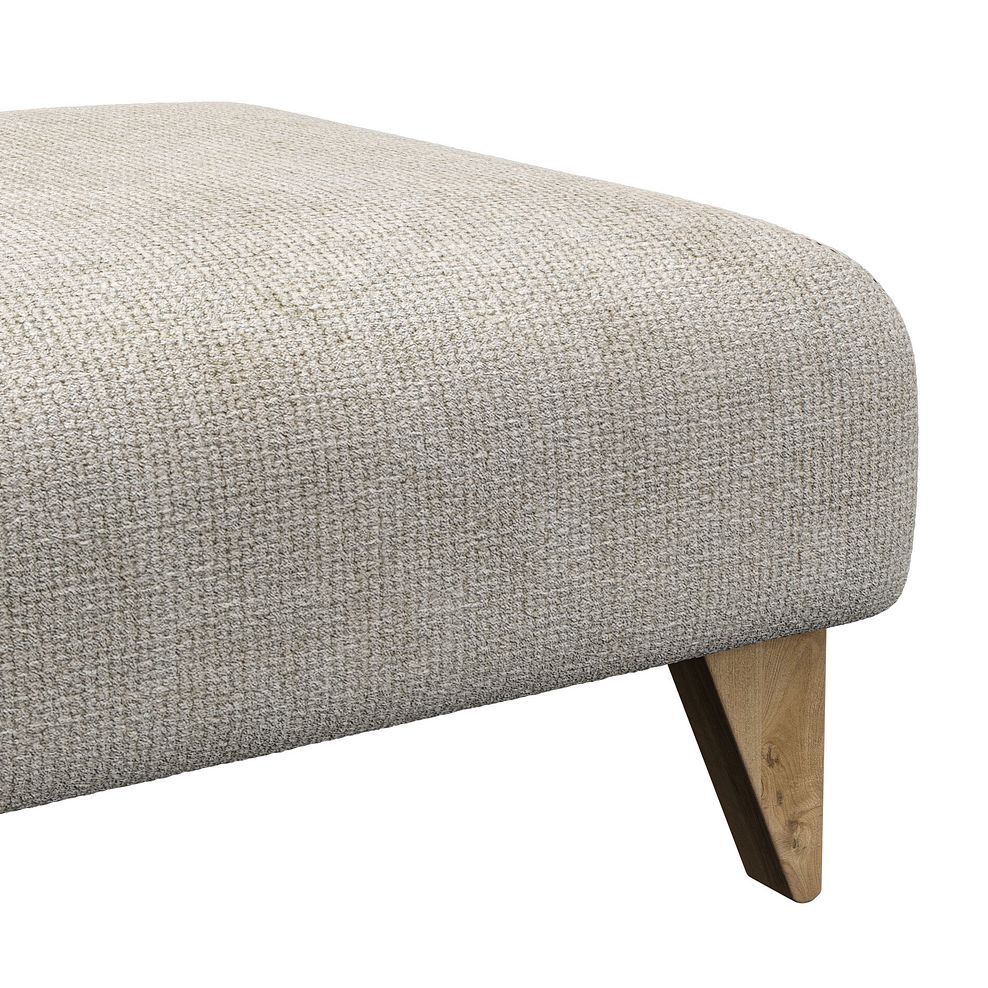 Milldale Footstool in Milo Cream Fabric 8