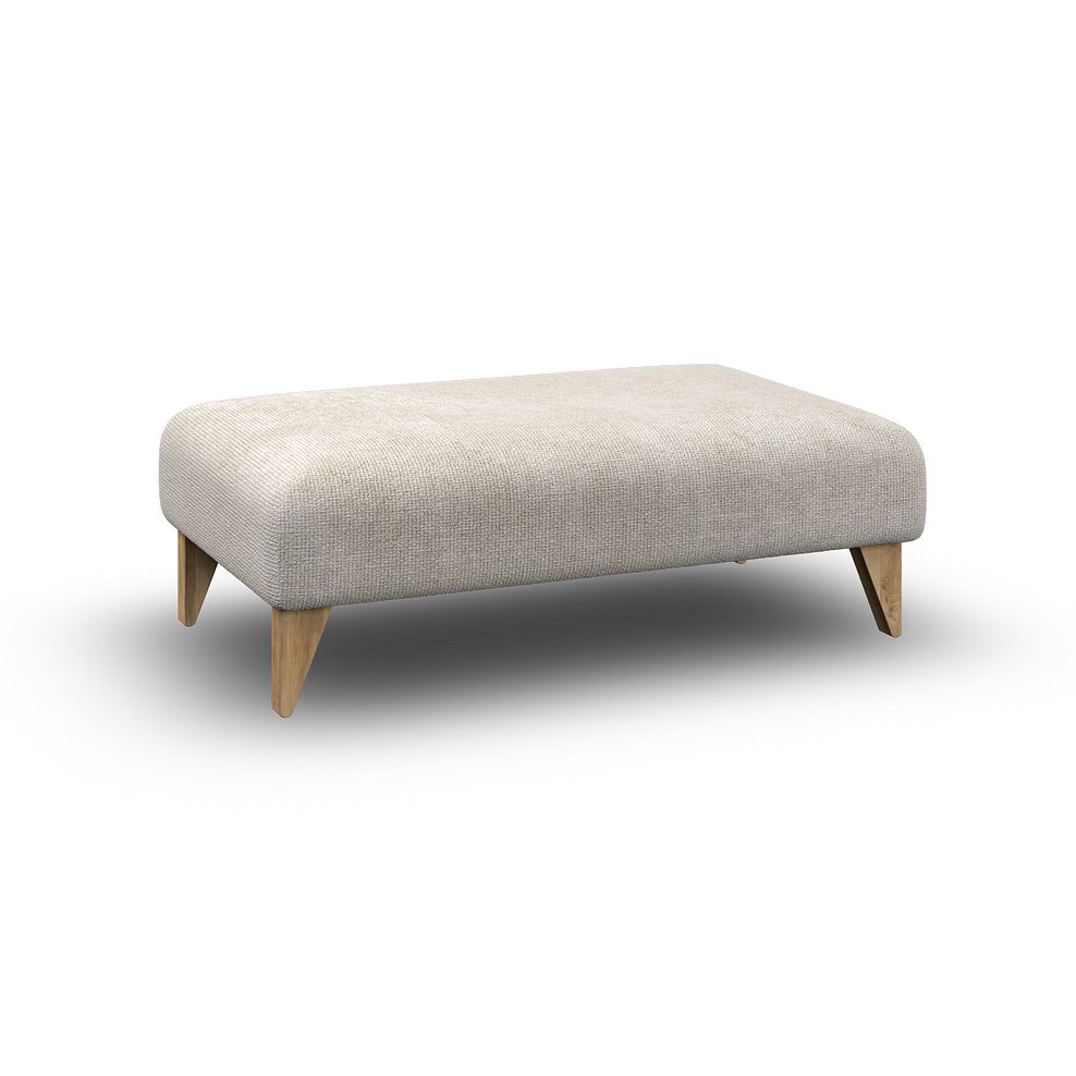 Milldale Footstool in Milo Cream Fabric 3