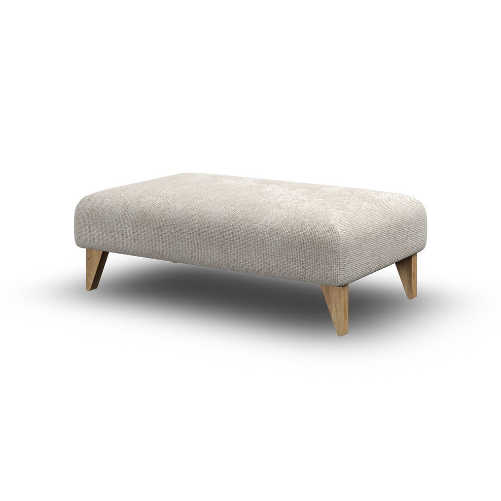 Milldale Footstool in Milo Cream Fabric 5