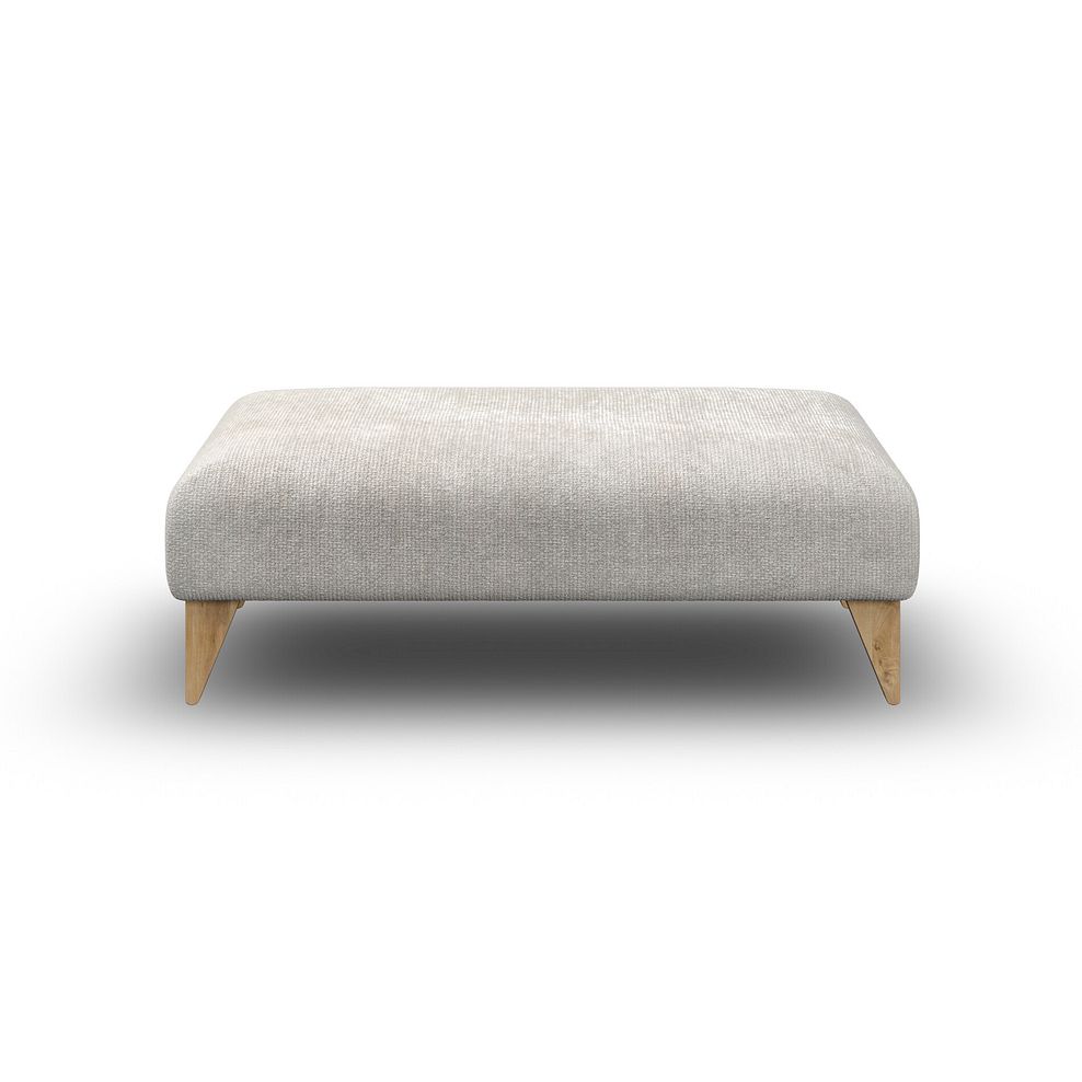 Milldale Footstool in  Milo Ivory Fabric 2