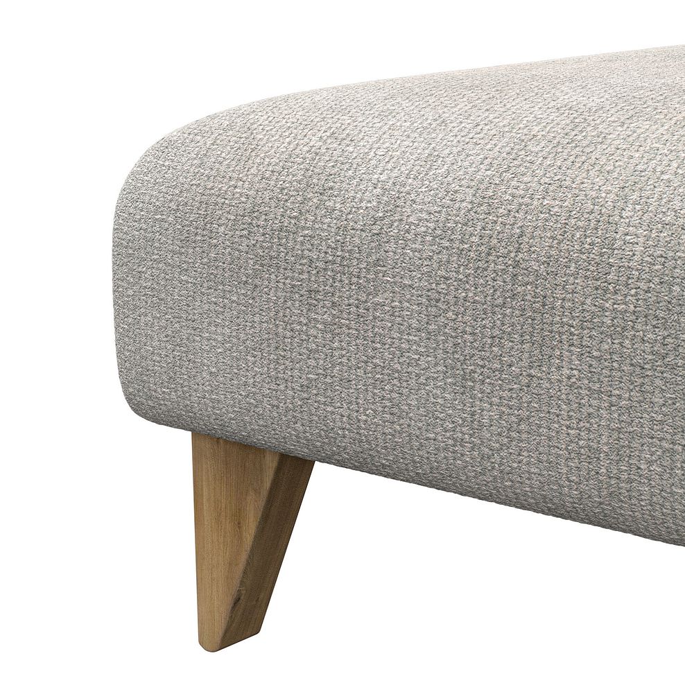 Milldale Footstool in  Milo Ivory Fabric 7