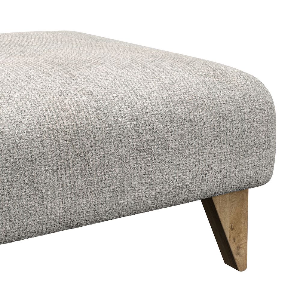 Milldale Footstool in  Milo Ivory Fabric 8