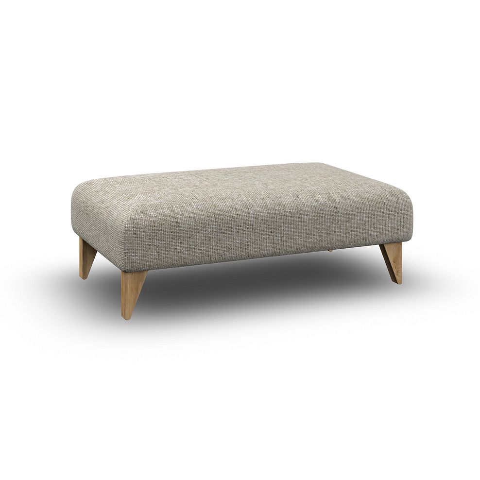 Milldale Footstool in  Milo Mink Fabric 1