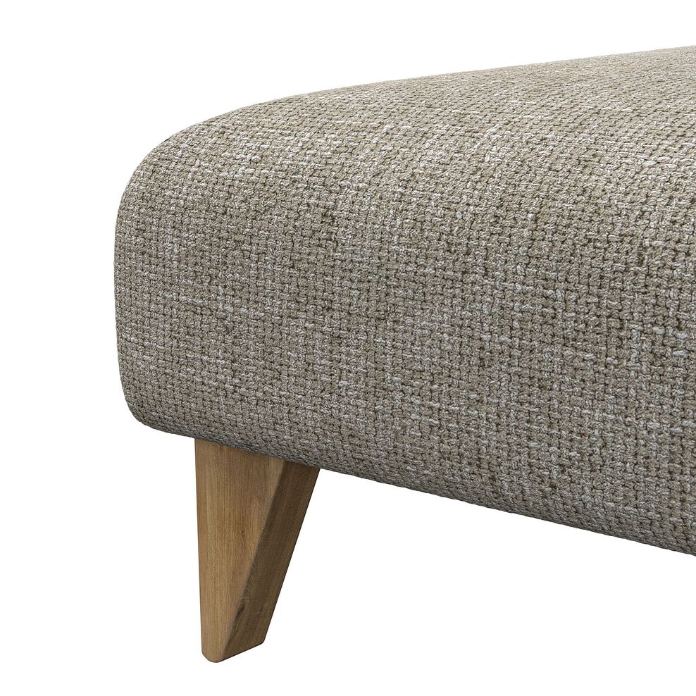 Milldale Footstool in  Milo Mink Fabric 7