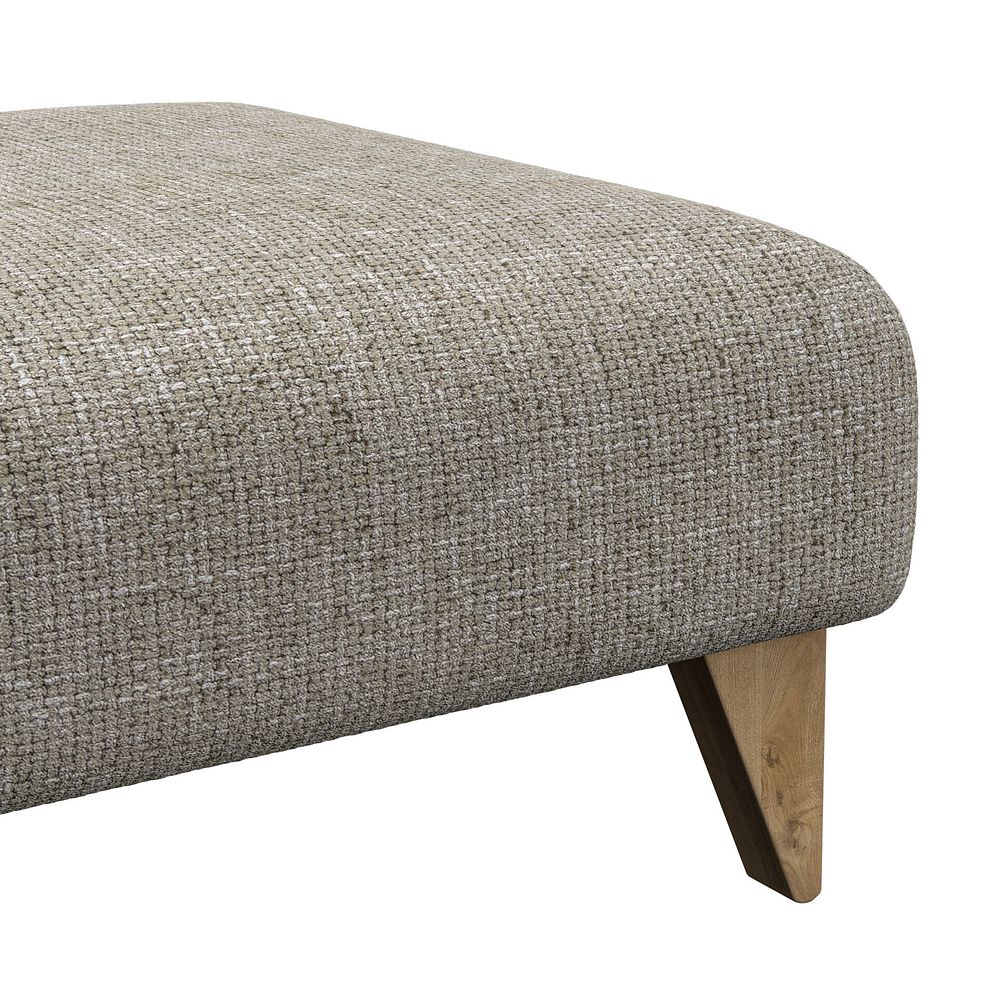 Milldale Footstool in  Milo Mink Fabric 8