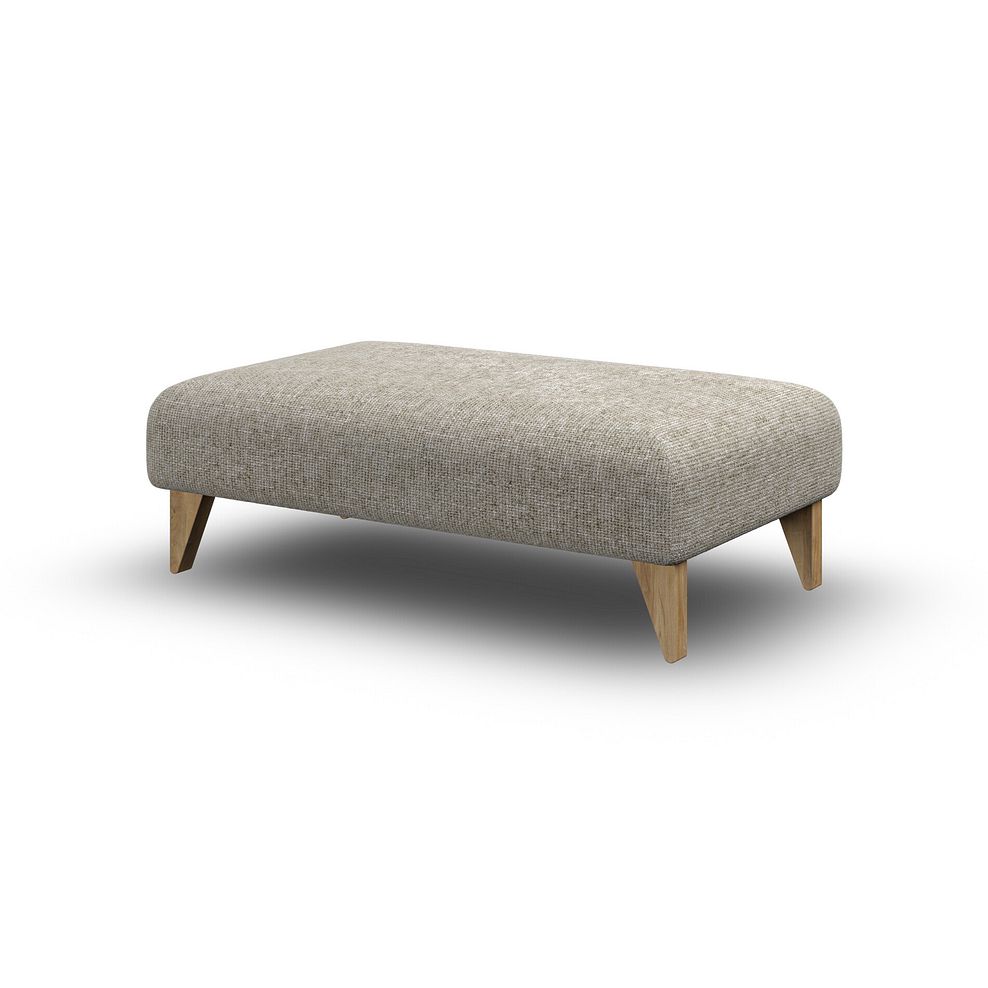 Milldale Footstool in  Milo Mink Fabric 5