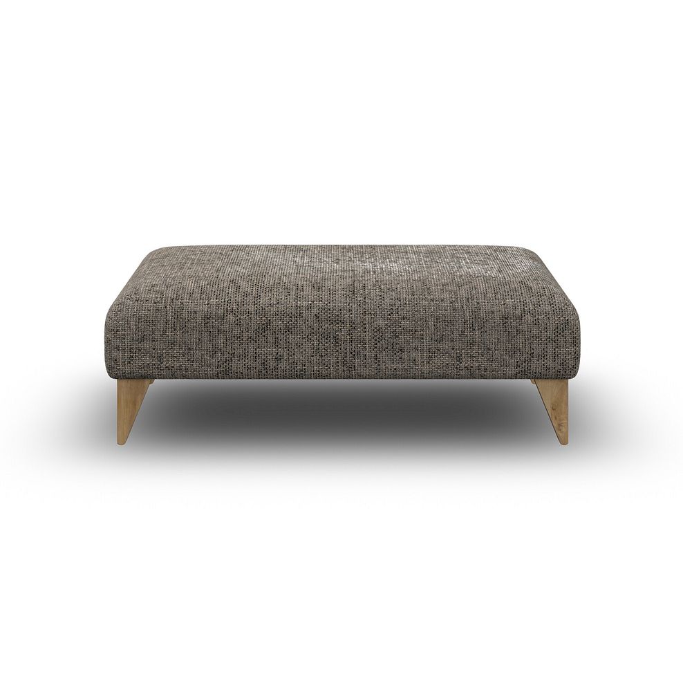 Milldale Footstool in Milo Mocha Fabric 2