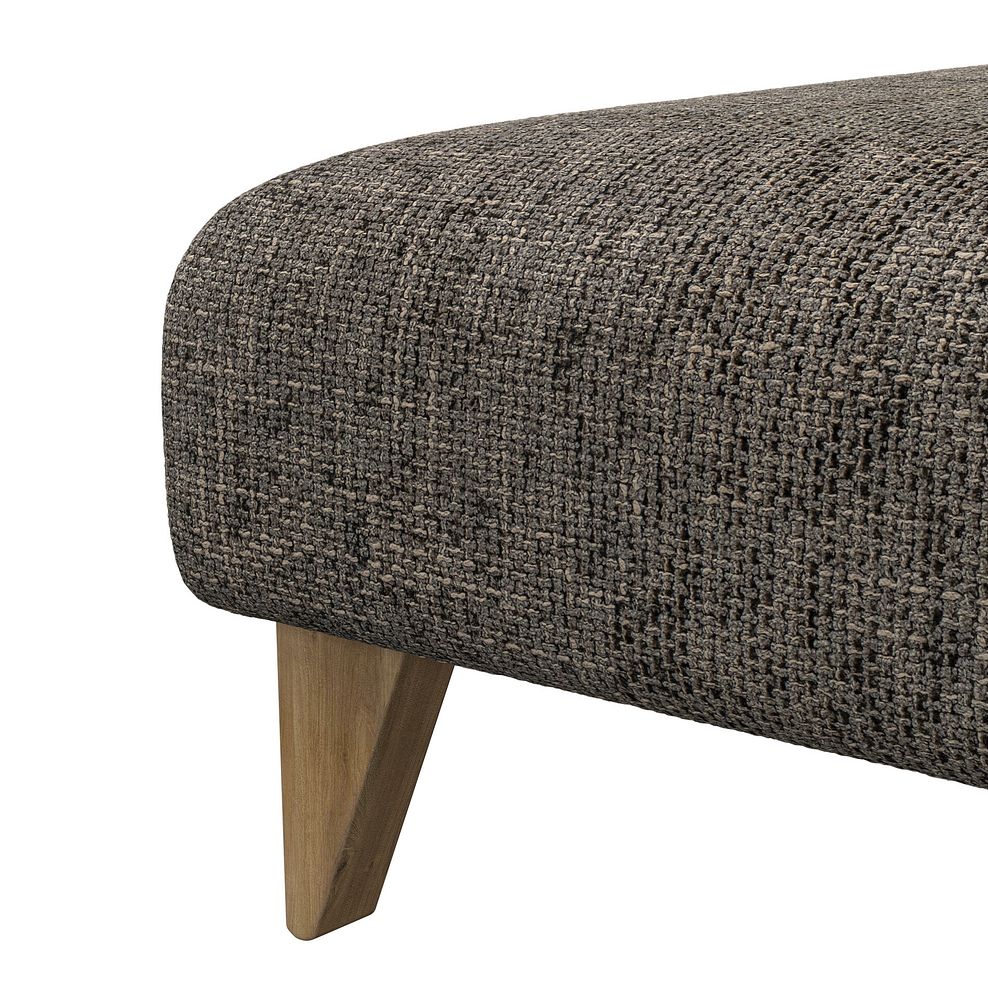 Milldale Footstool in Milo Mocha Fabric 7