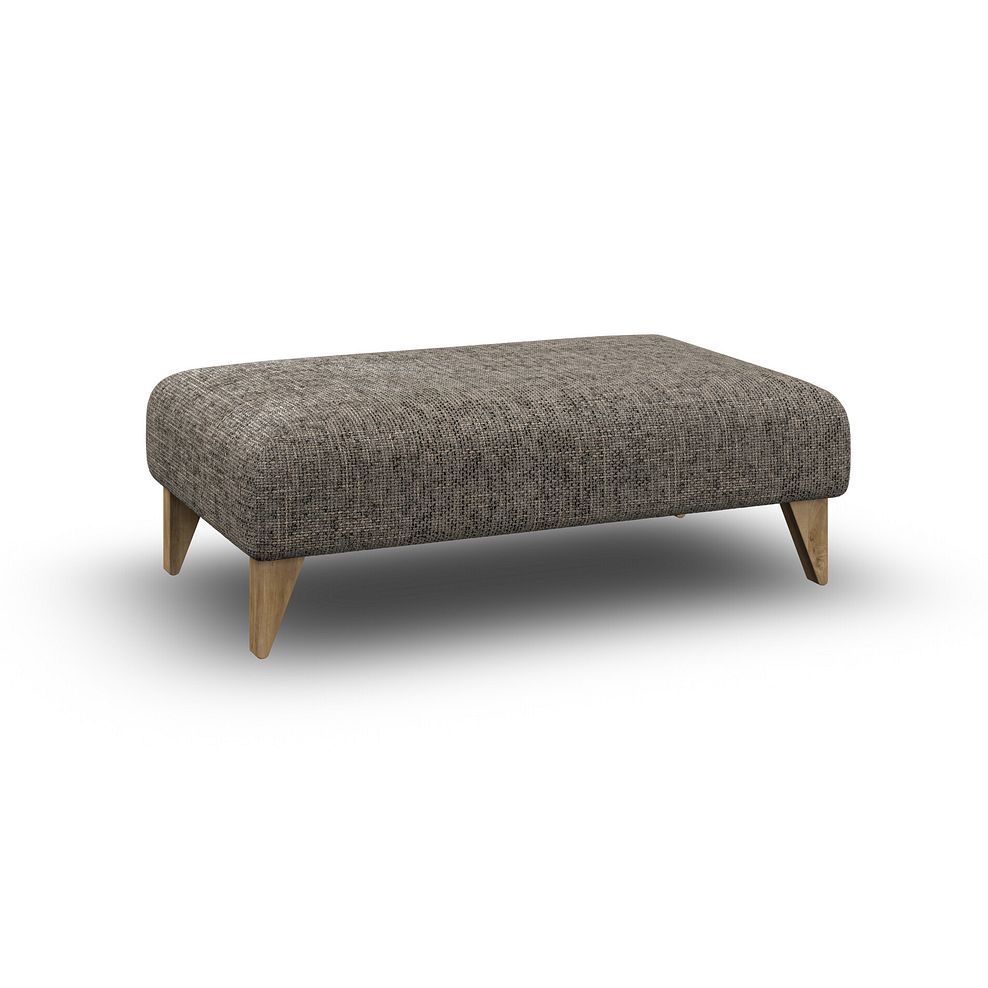 Milldale Footstool in Milo Mocha Fabric 3