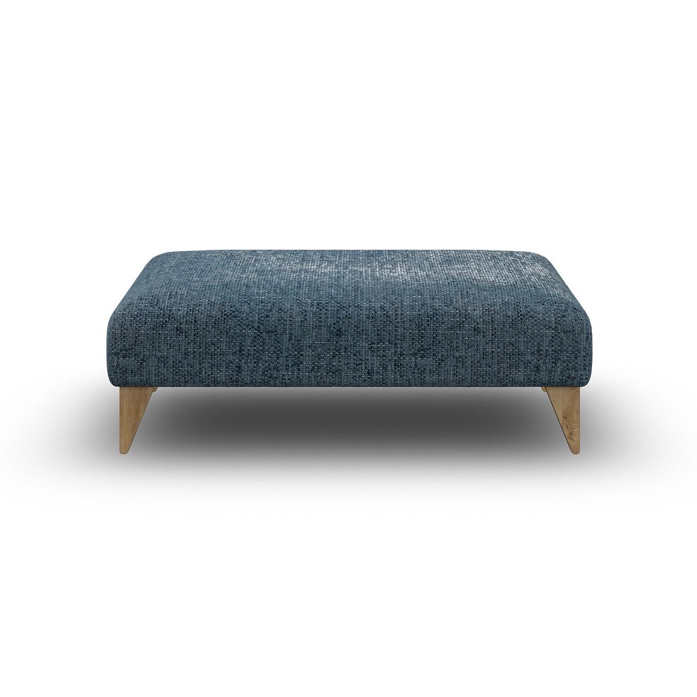 Milldale Footstool in  Milo Navy Fabric 2