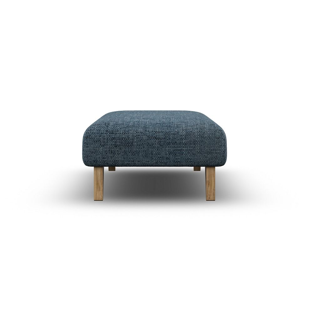 Milldale Footstool in  Milo Navy Fabric 4