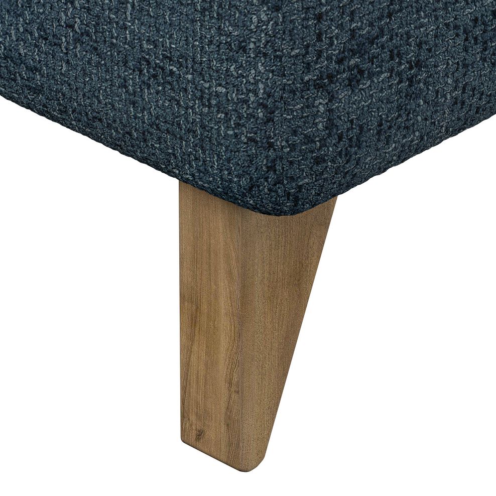 Milldale Footstool in  Milo Navy Fabric 5