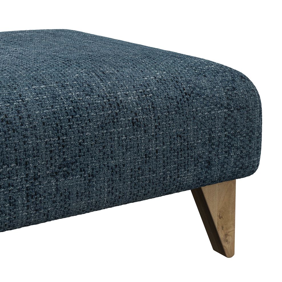 Milldale Footstool in  Milo Navy Fabric 8