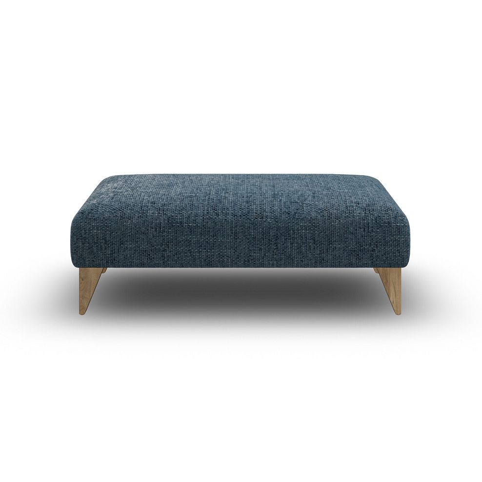 Milldale Footstool in  Milo Navy Fabric 6
