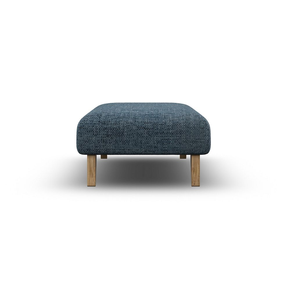 Milldale Footstool in  Milo Navy Fabric 7