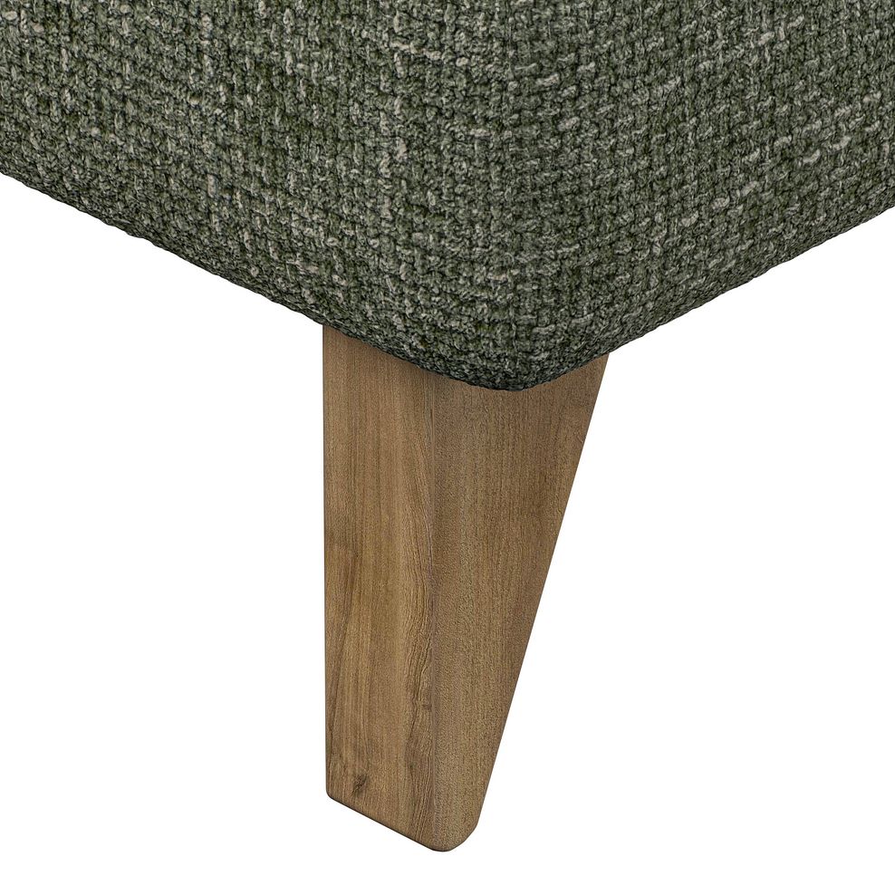 Milldale Footstool in Milo Olive Fabric 5