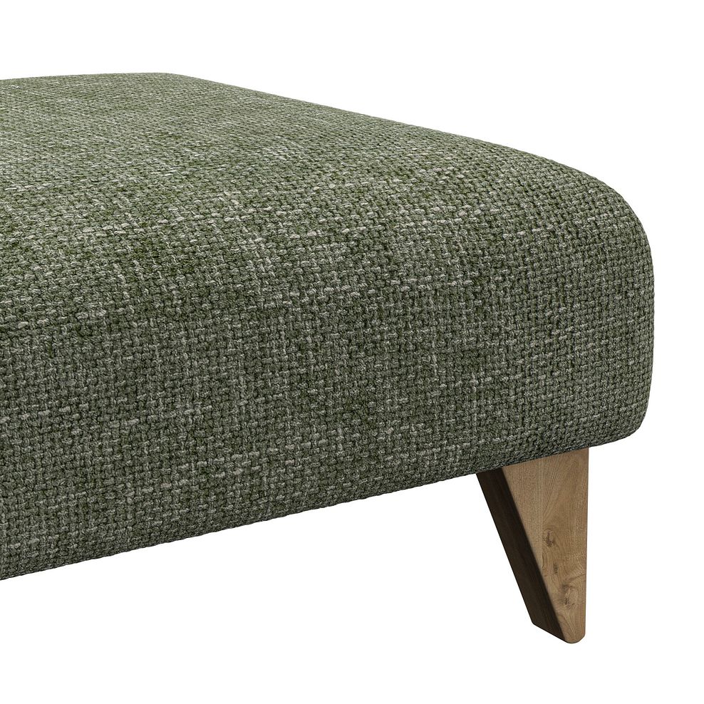Milldale Footstool in Milo Olive Fabric 8