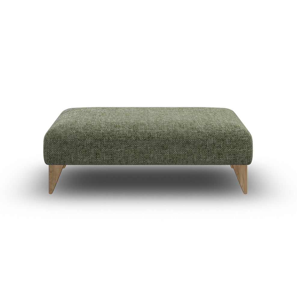 Milldale Footstool in Milo Olive Fabric 6