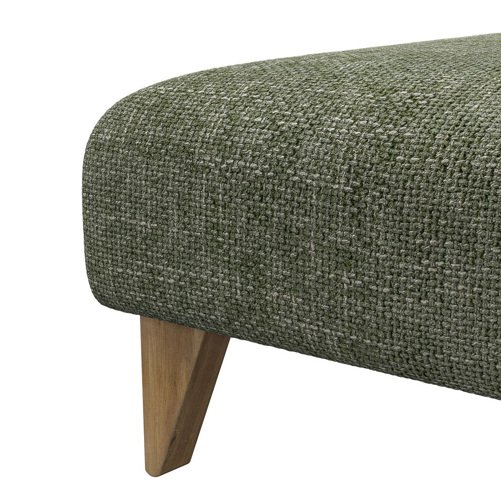 Milldale Footstool in Milo Olive Fabric 10
