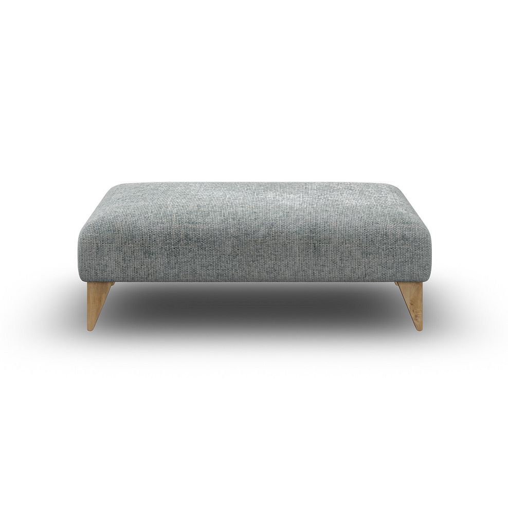 Milldale Footstool in Milo Pewter Fabric 2
