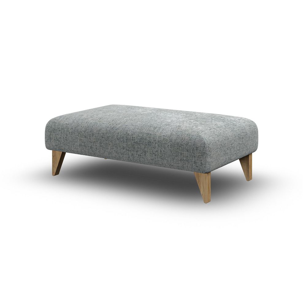 Milldale Footstool in Milo Pewter Fabric 3