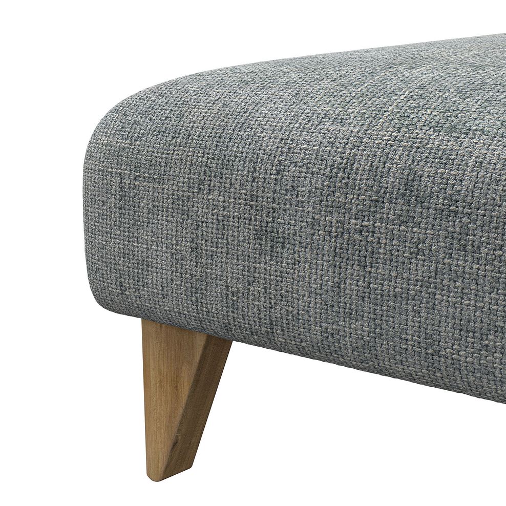 Milldale Footstool in Milo Pewter Fabric 7