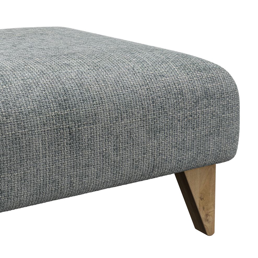 Milldale Footstool in Milo Pewter Fabric 8