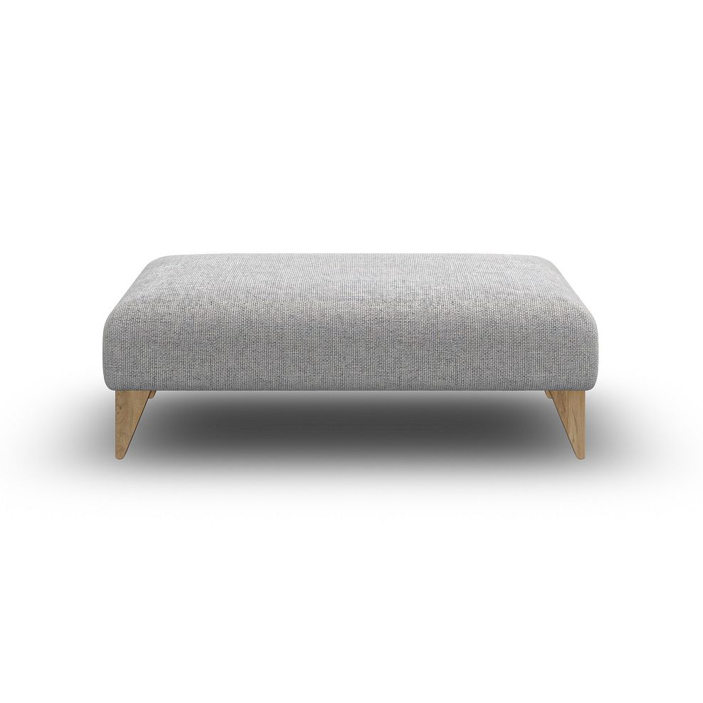 Milldale Footstool in  Milo Silver Fabric 6