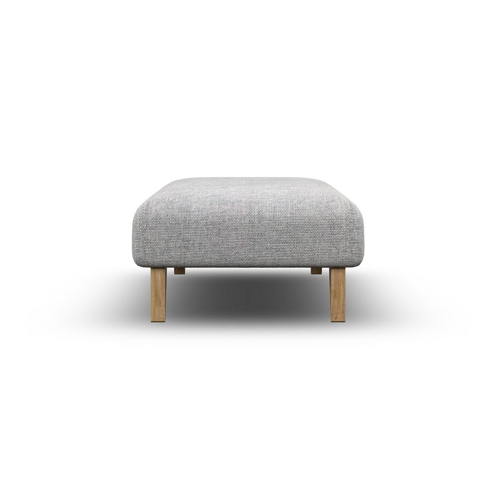 Milldale Footstool in  Milo Silver Fabric 7