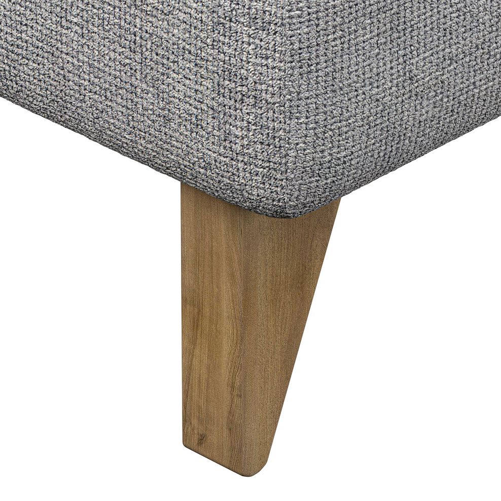 Milldale Footstool in  Milo Silver Fabric 8