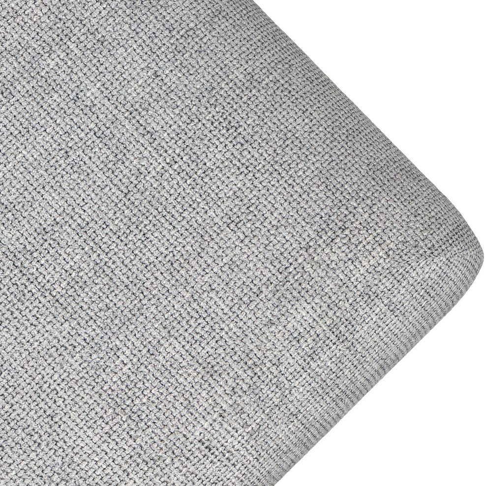 Milldale Footstool in  Milo Silver Fabric 9