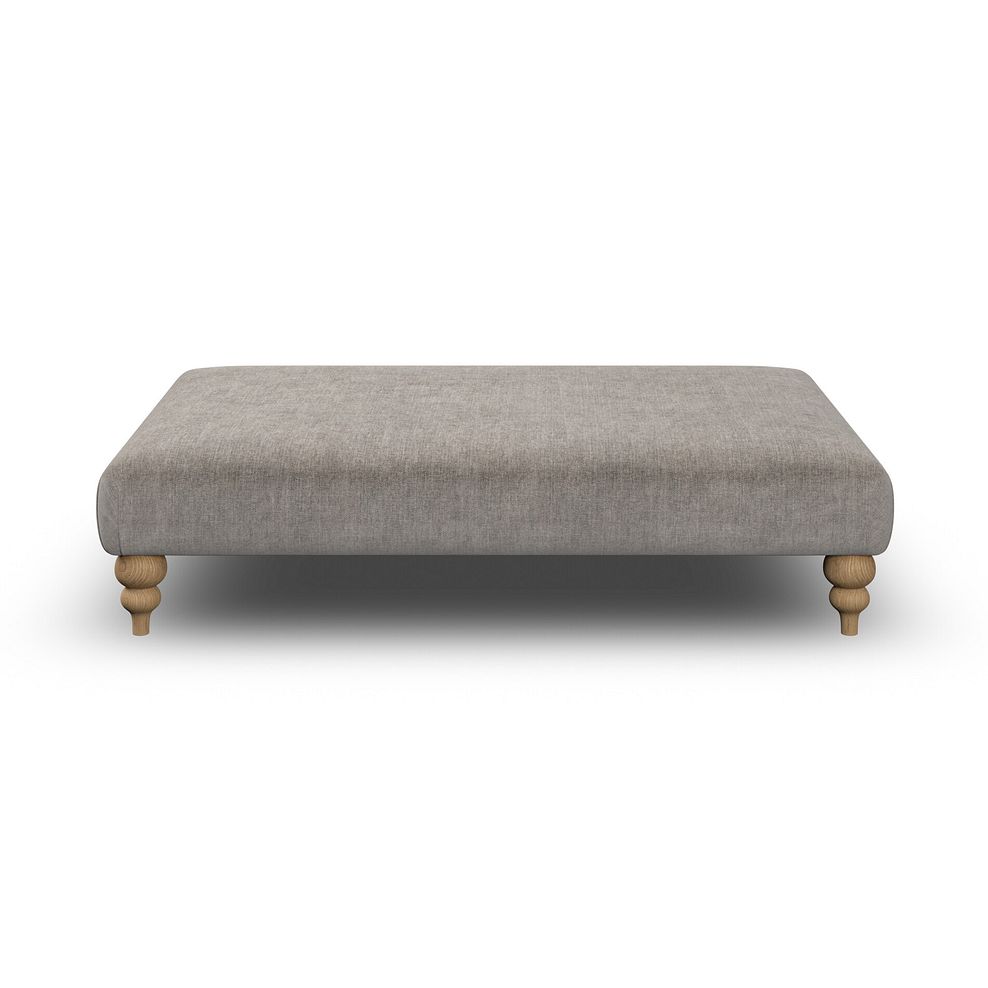 Milldale Grande Footstool in Garda Acier Fabric 2