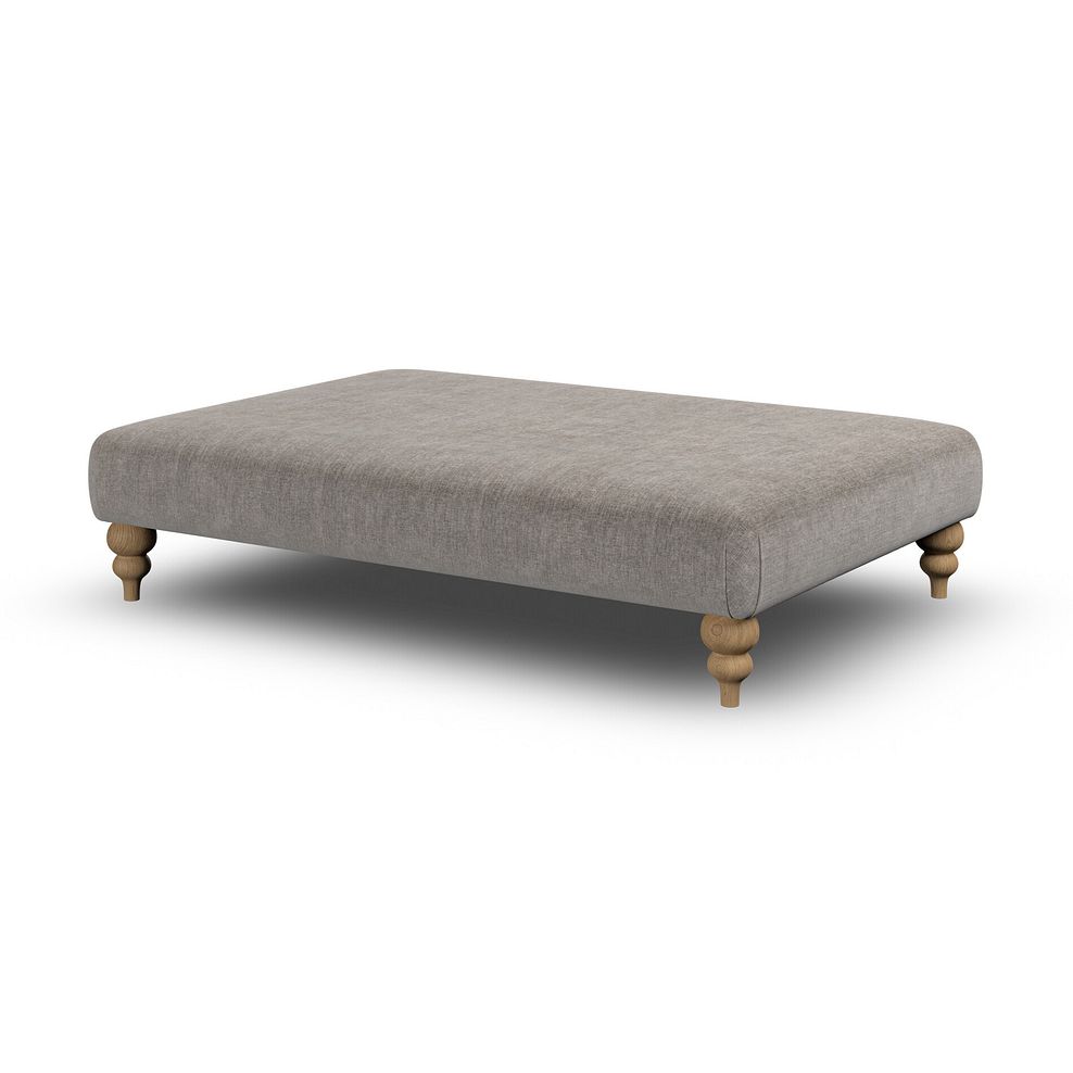 Milldale Grande Footstool in Garda Acier Fabric 3