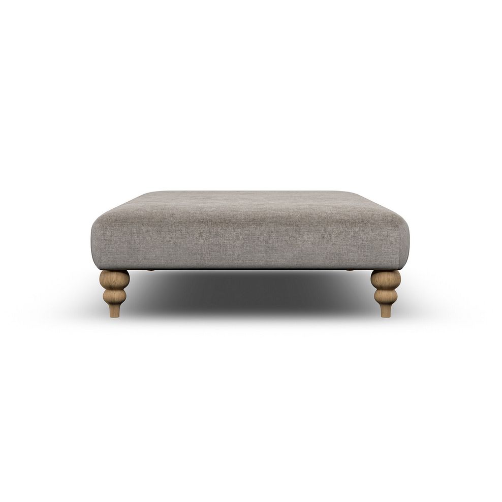 Milldale Grande Footstool in Garda Acier Fabric 4