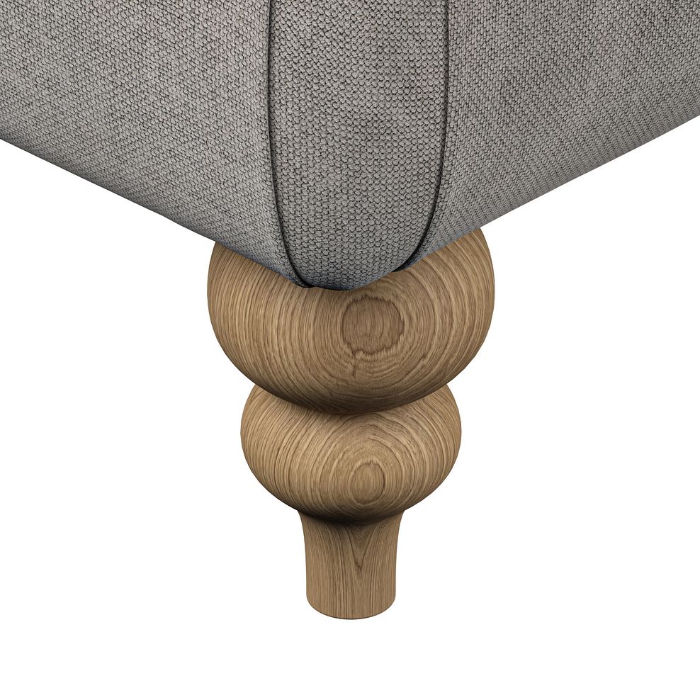 Milldale Grande Footstool in Garda Acier Fabric 5
