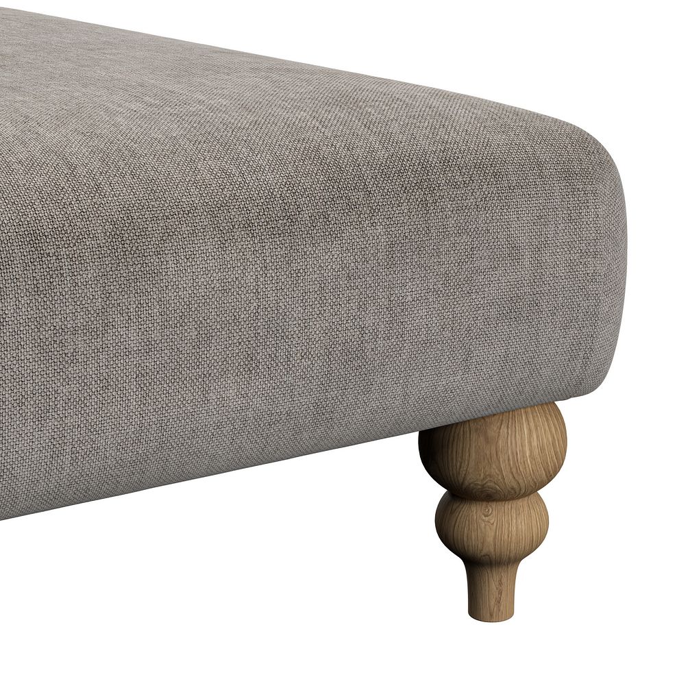 Milldale Grande Footstool in Garda Acier Fabric 7