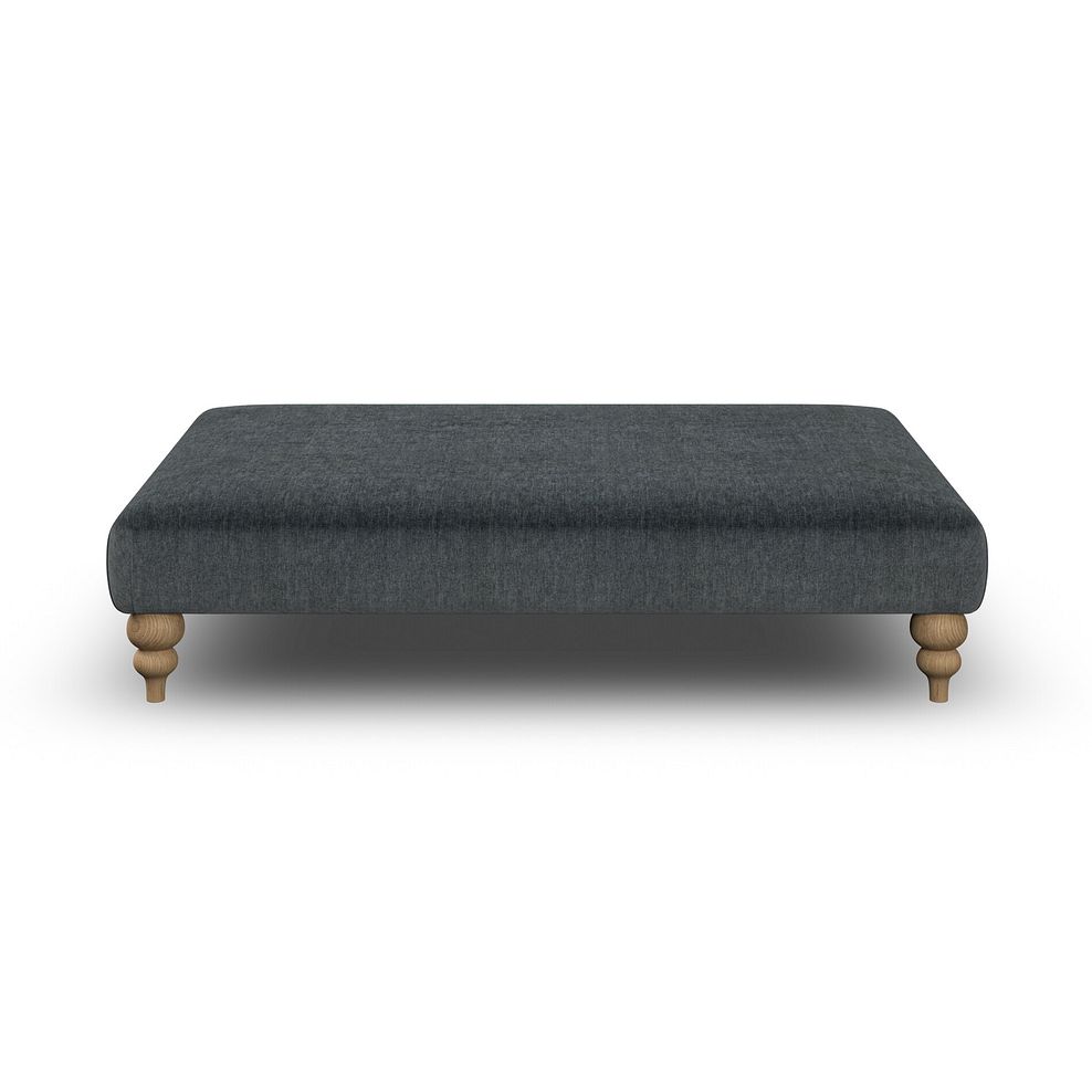 Milldale Grande Footstool in Garda Carbon Fabric 2