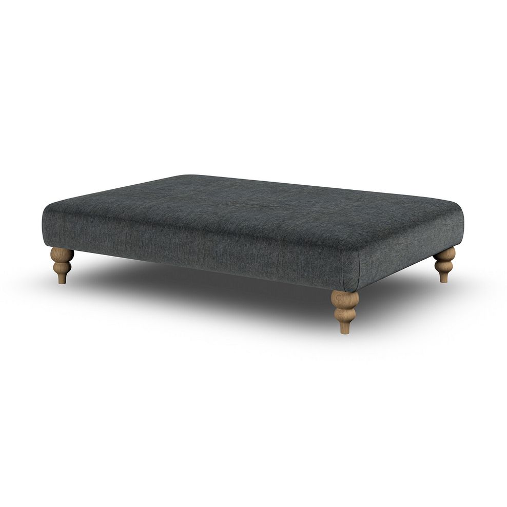Milldale Grande Footstool in Garda Carbon Fabric 3