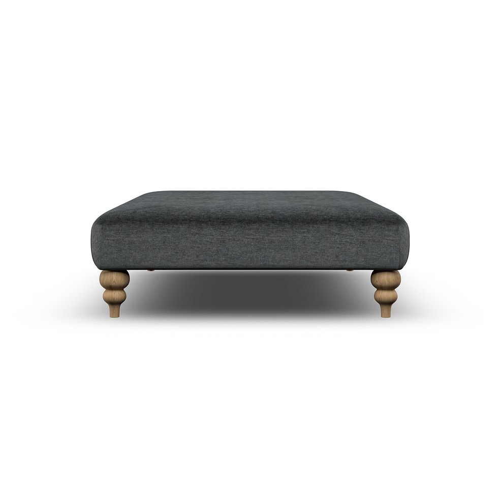Milldale Grande Footstool in Garda Carbon Fabric 4